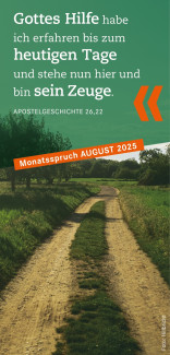 Monatsspruch August