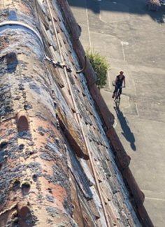 Dachfirst der St. Nikolauskirche