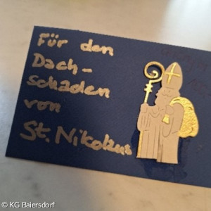 Karte mit dem symbolischen Bild eines Nikolaus